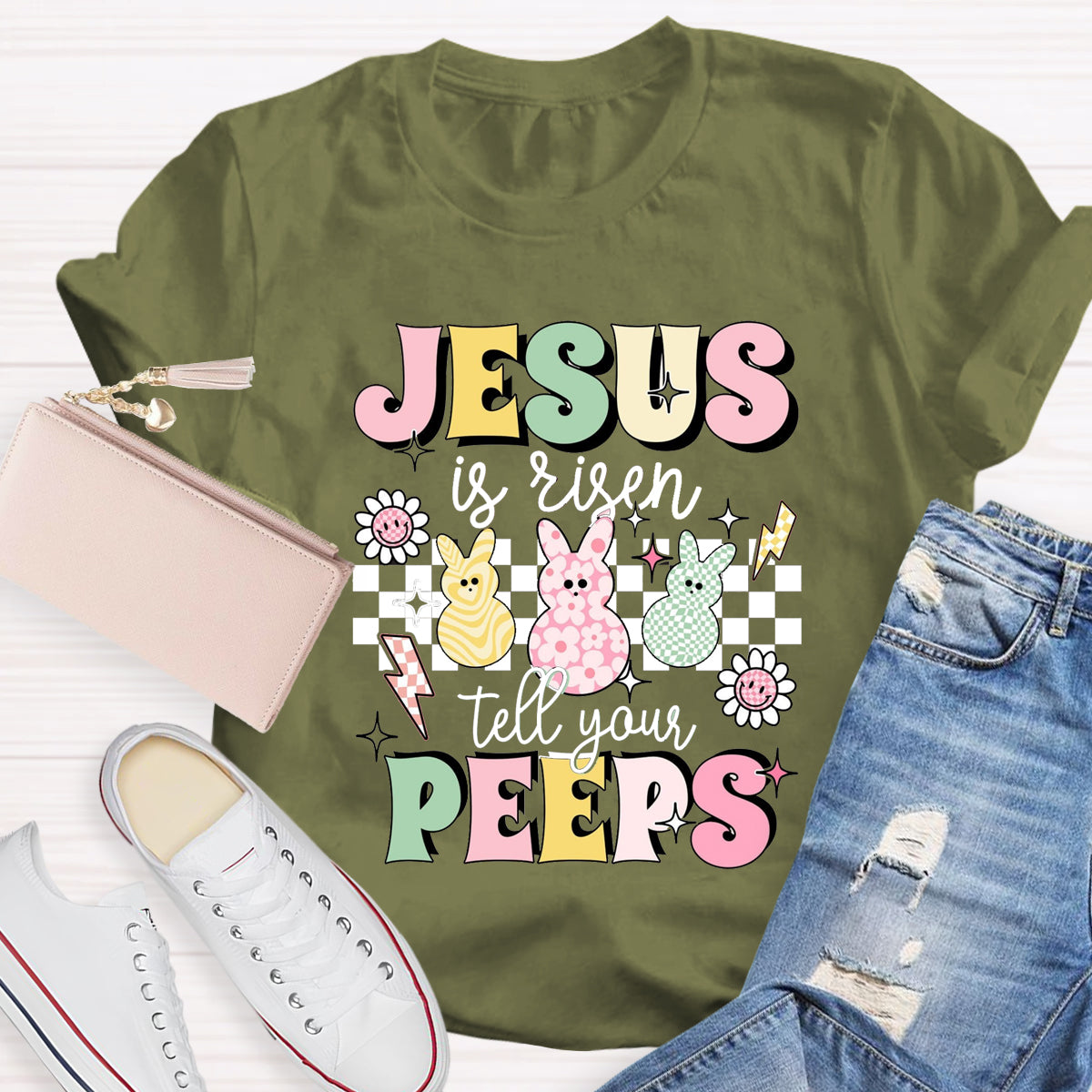 Jesus Is Risen Tell Your Peeps T-Shirt