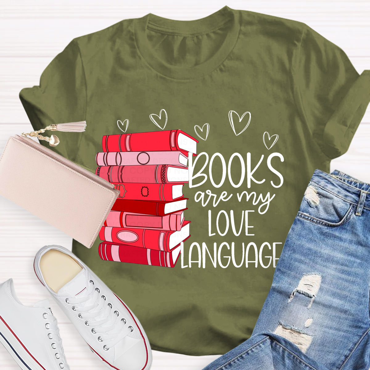 Books Are My Love Language T-Shirt