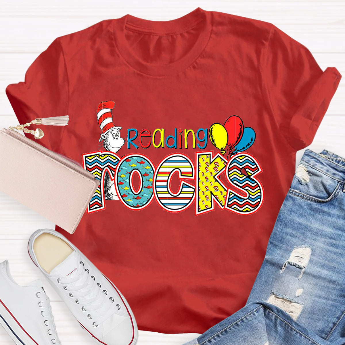 Reading Rocks Teacher T-Shirt