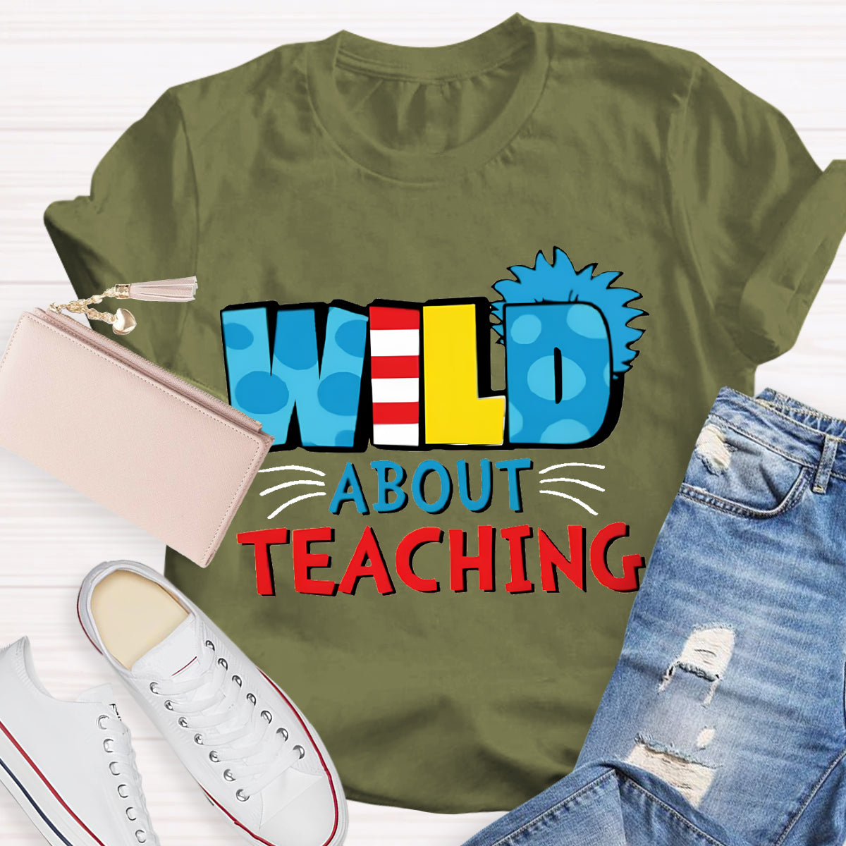 Wild About Teaching Teacher T-Shirt