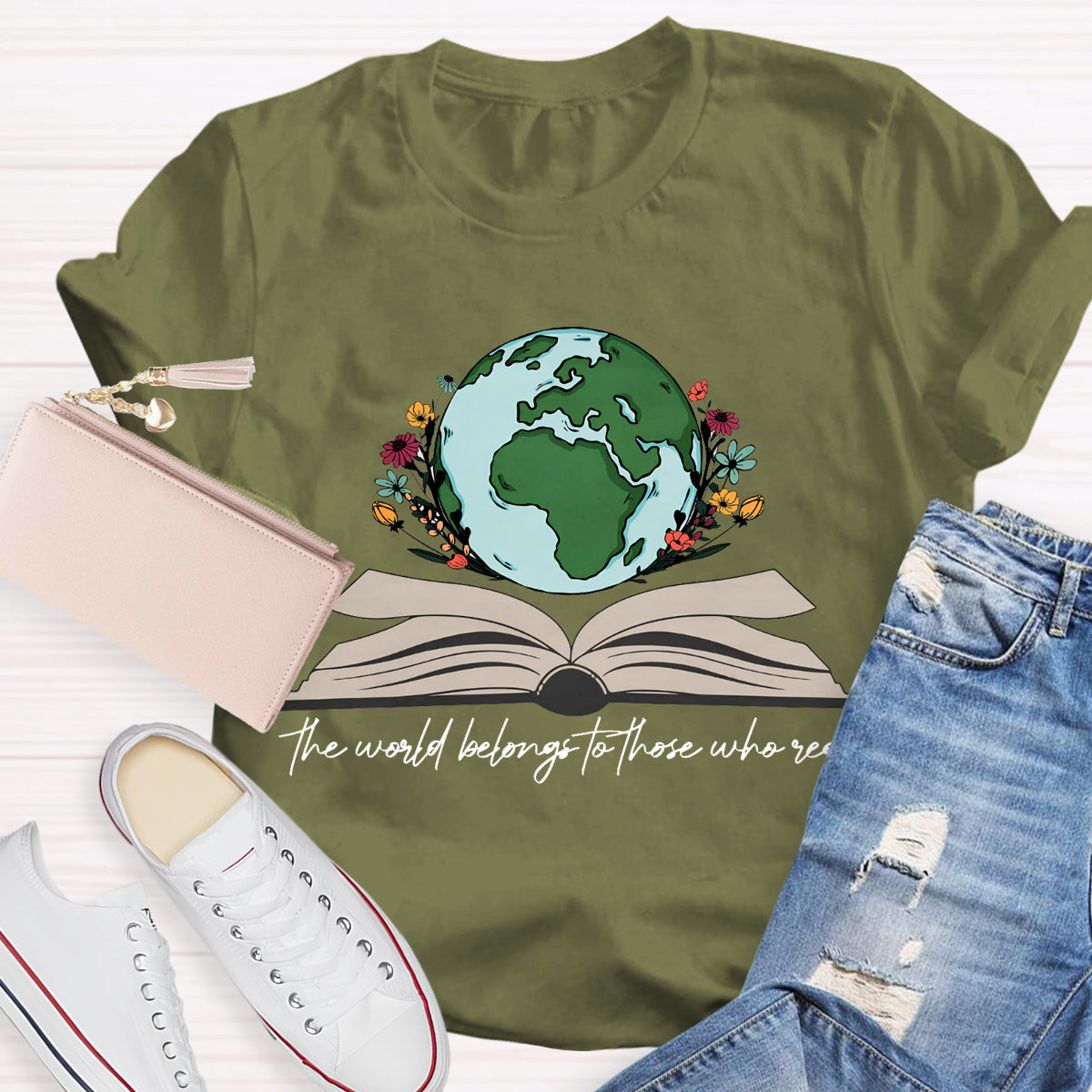 The World Belongs To Those Who Read Teacher T-Shirt