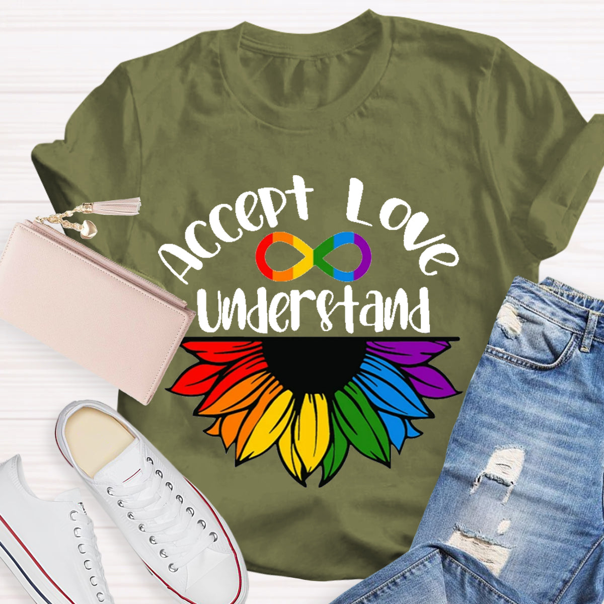 Accept Love Understand Sunflower T-Shirt