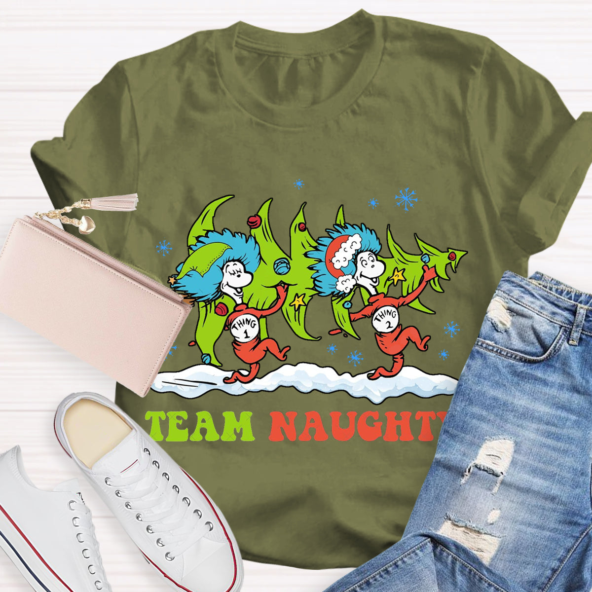 Merry Christmas Team Naughty T-Shirt