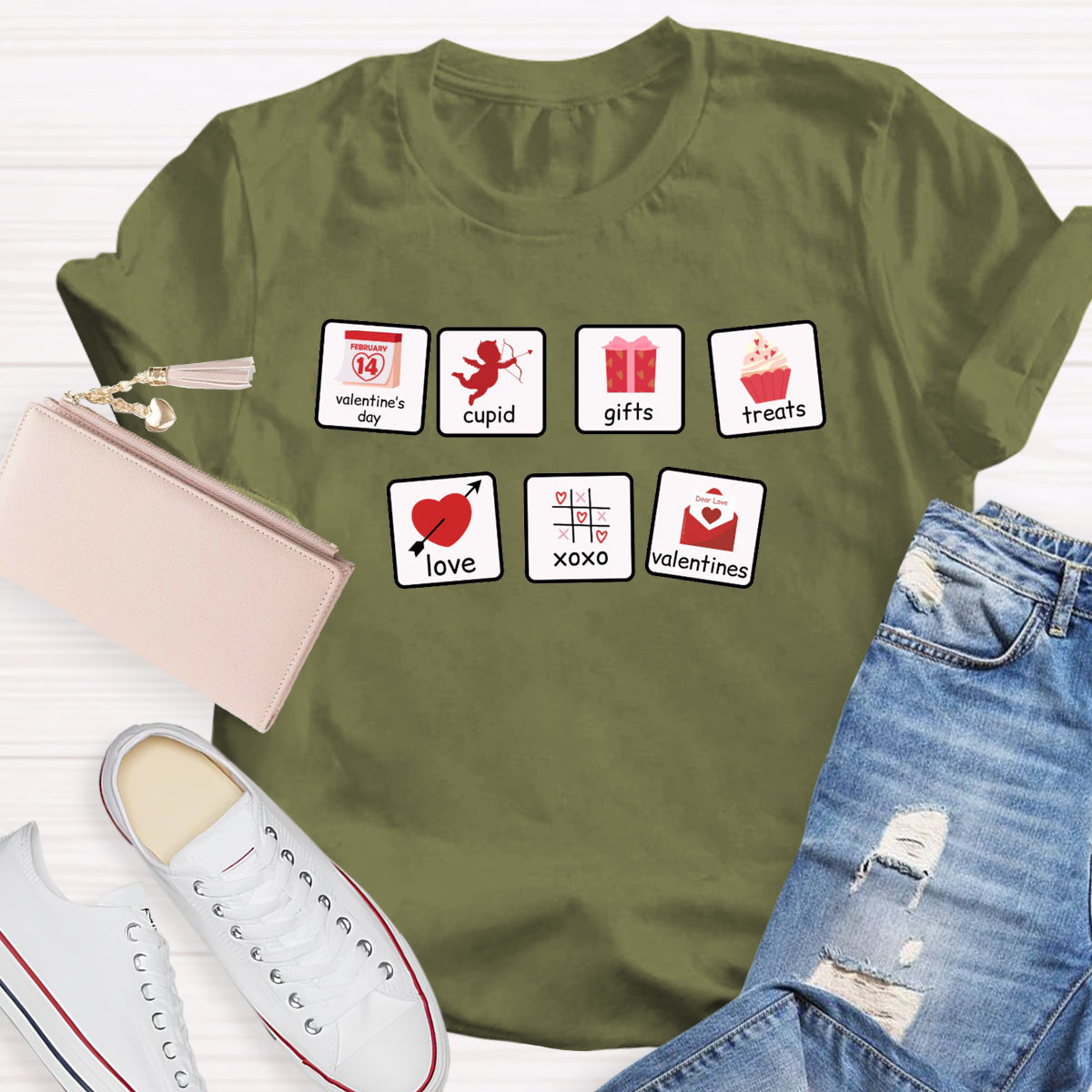 Cupid Gifts Treats Love Valentines SLP Teacher T-Shirt