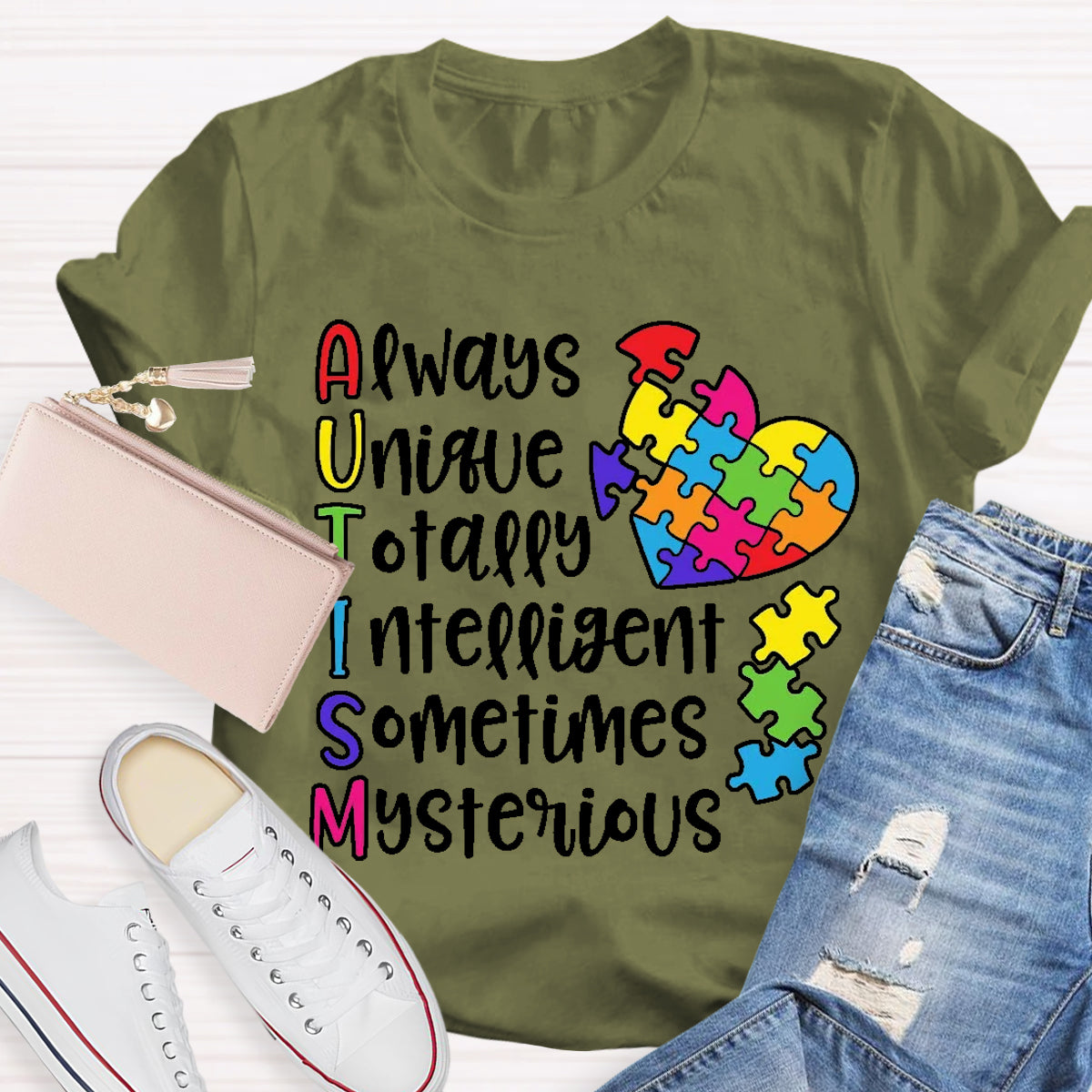 Autism Always Unique Totally Interesting Sometimes Mysterious T-Shirt