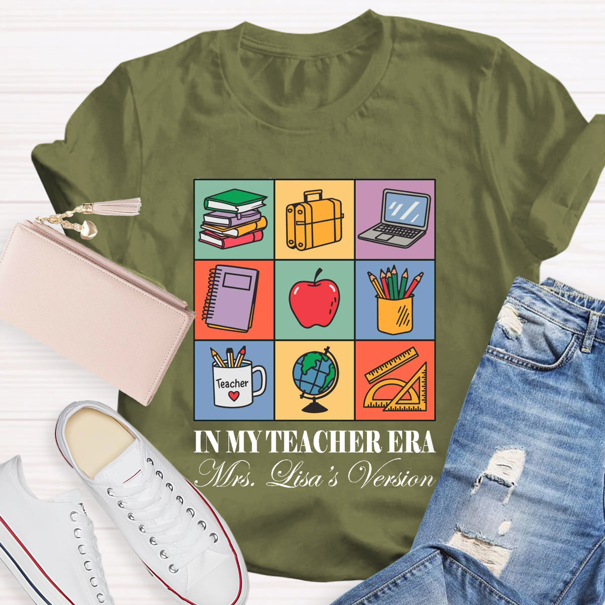 Personalized Name In My Teacher Era T-Shirt