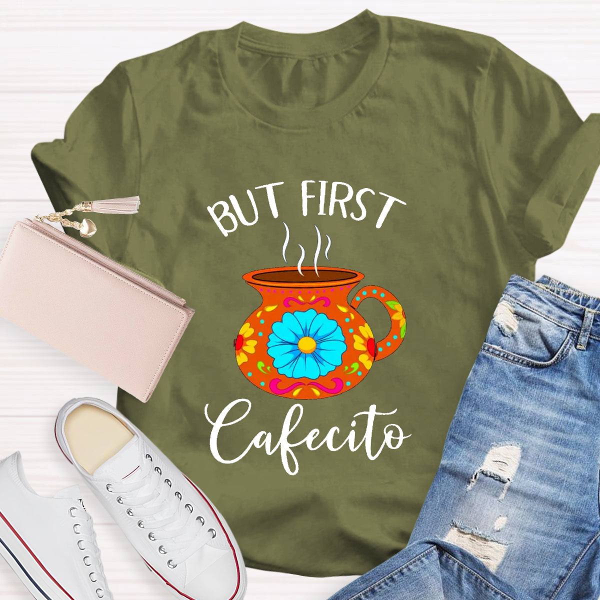 But First Cafecito Spanish Teacher T-Shirt