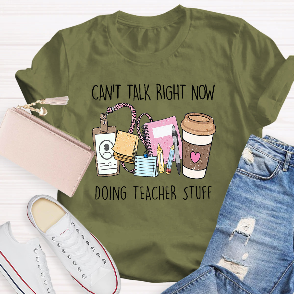 Can't Talk Right Now I'm Doing Teacher Stuff T-Shirt