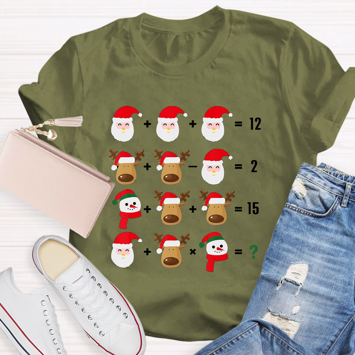 Christmas Funny Math Teacher T-Shirt