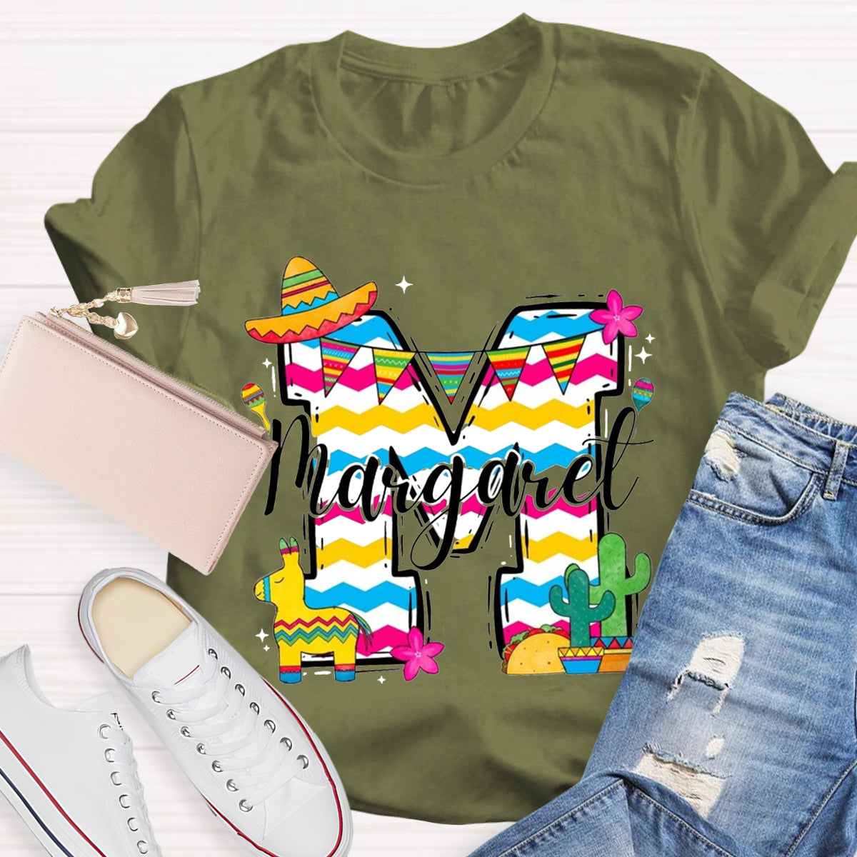 Personalized Your Own Name M For Margaret T-Shirt