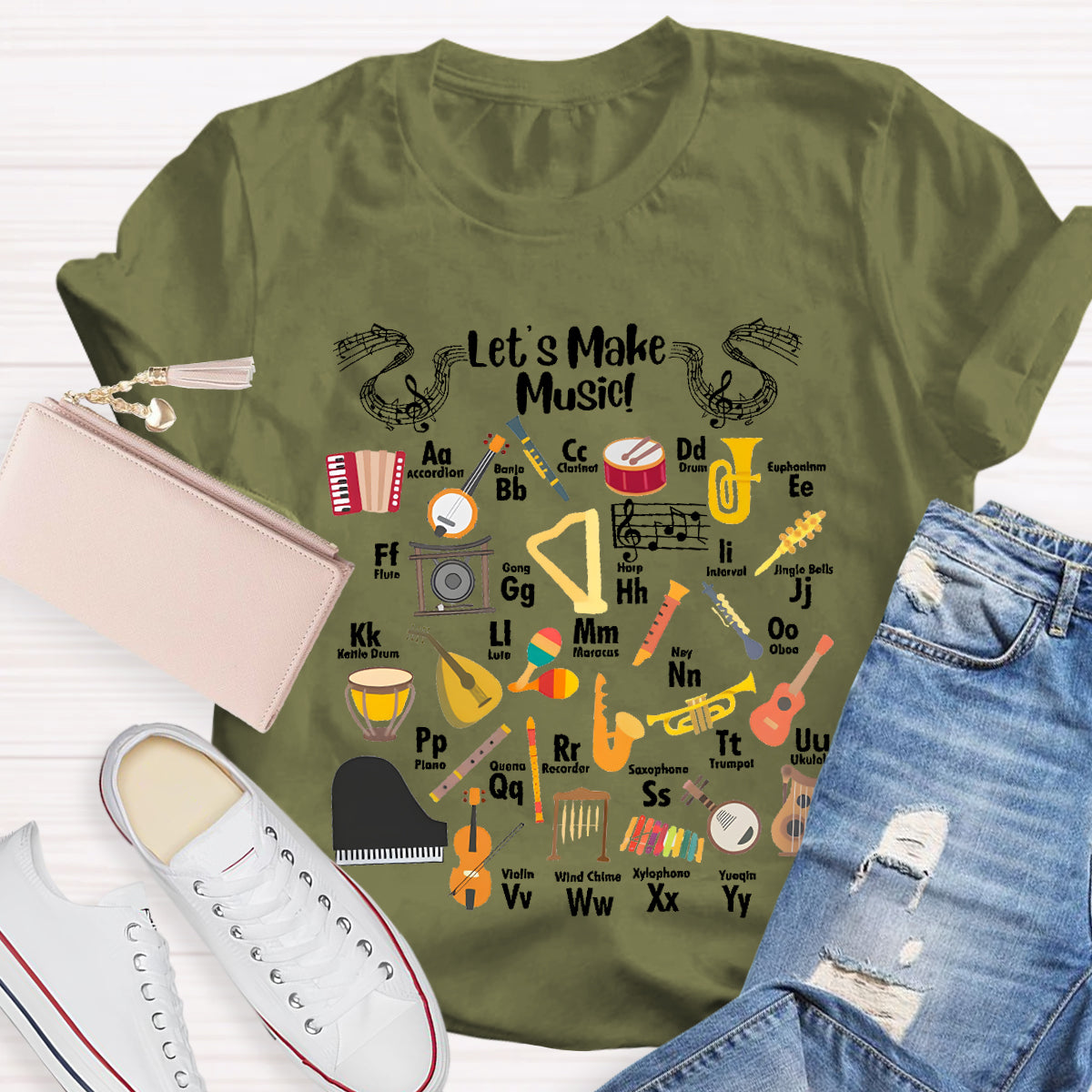 Let's Make Music Teacher T-Shirt