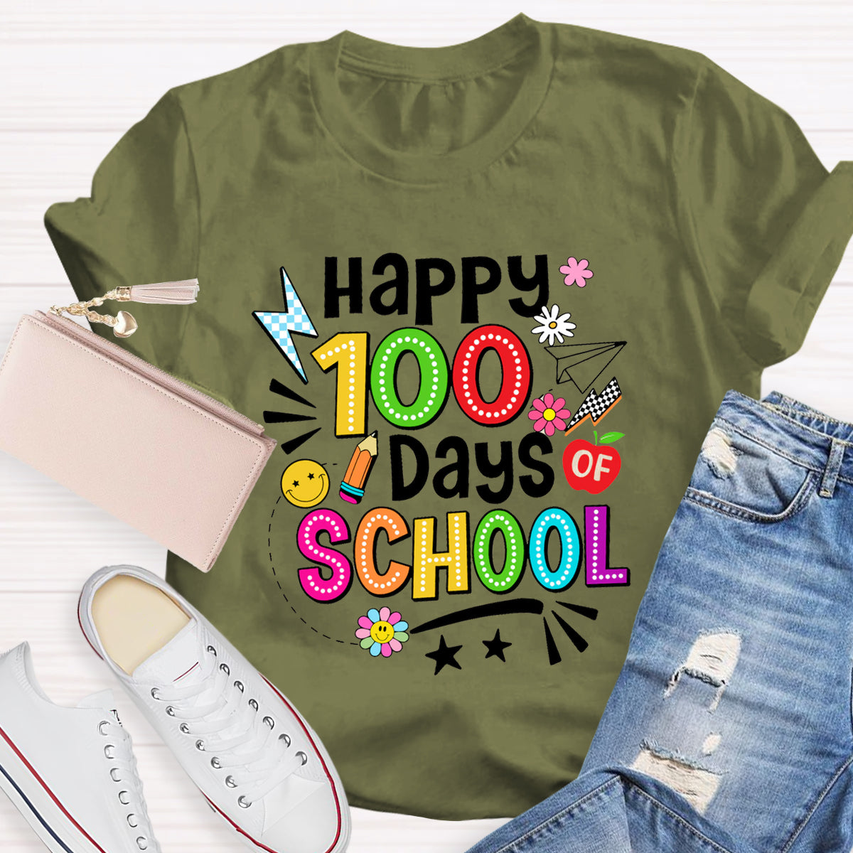 Happy 100 Days Of School T-Shirt