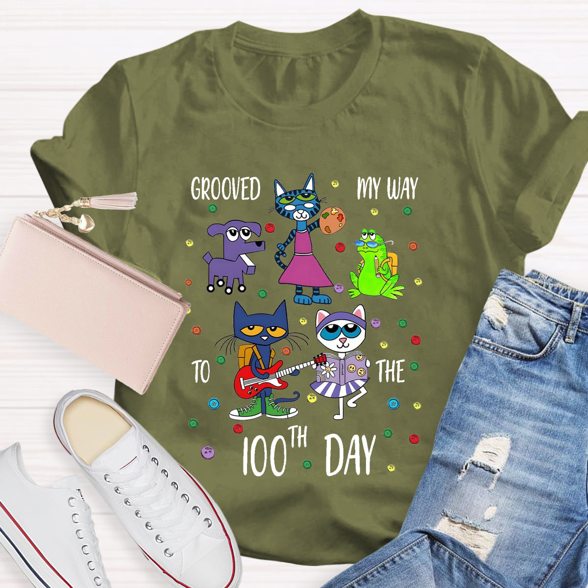 Grooved My Way To The 100th Day T-Shirt