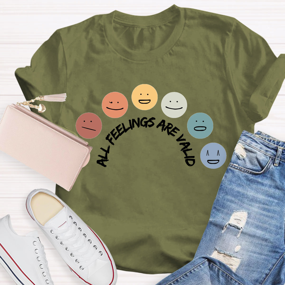 All Feelings Are Okay Teacher T-Shirt