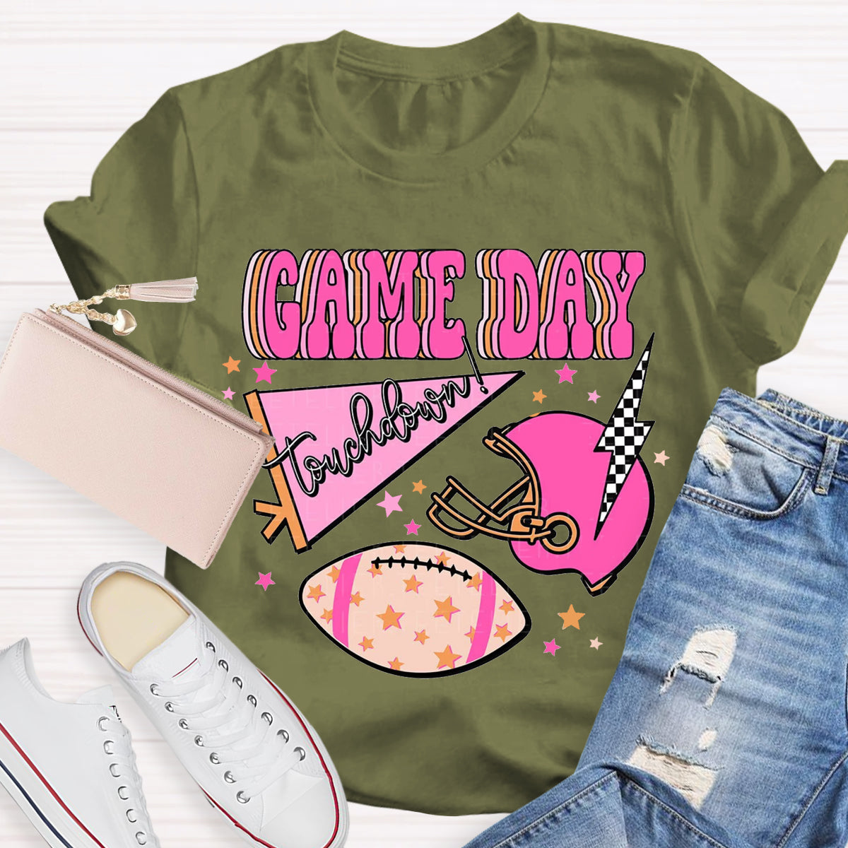 Game Day Football Touchdown Season T-Shirt