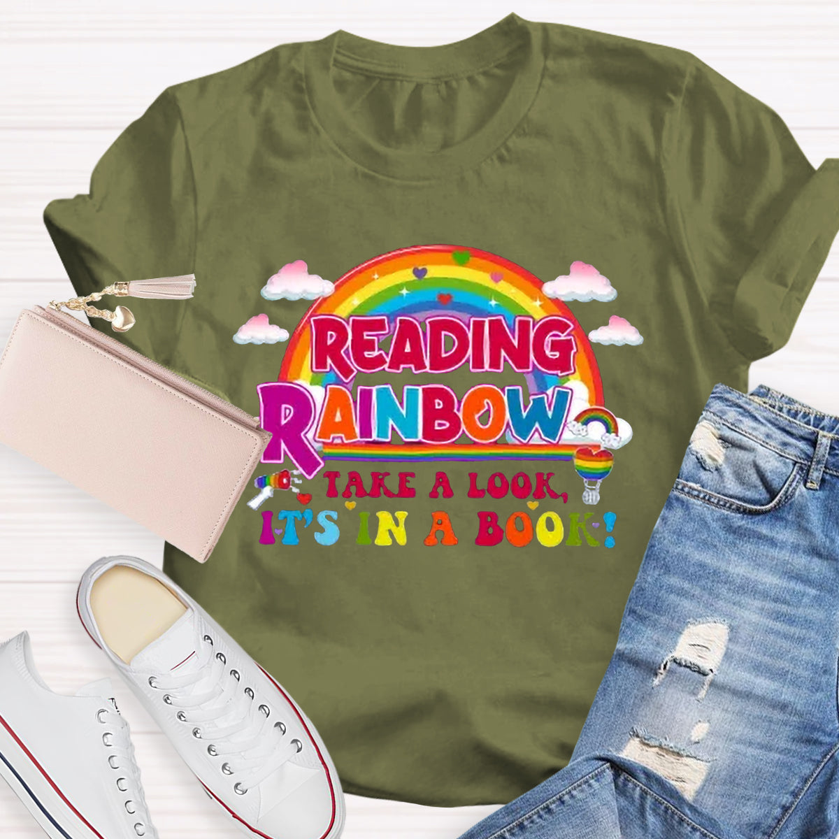 Reading Rainbow Take A Look Teacher T-Shirt