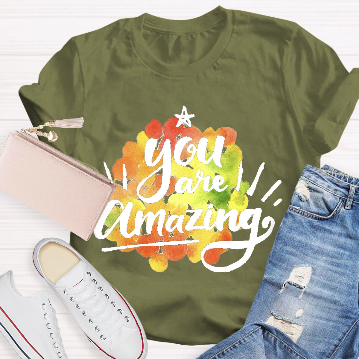 You Are Amazing Teacher Positive Quotes T-Shirt