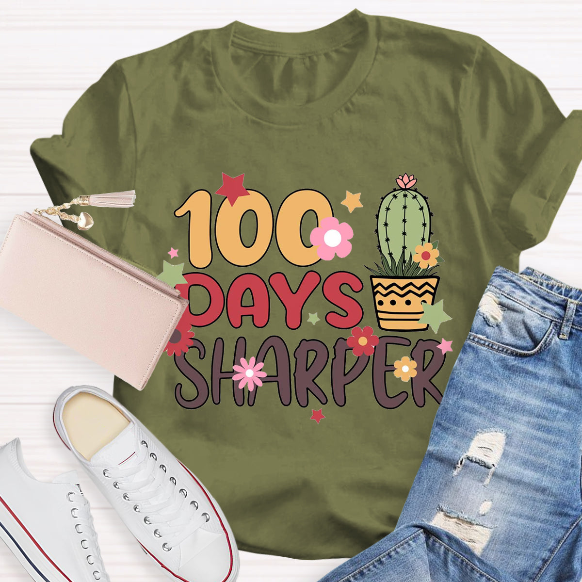 100 Days Sharper Teacher T-Shirt