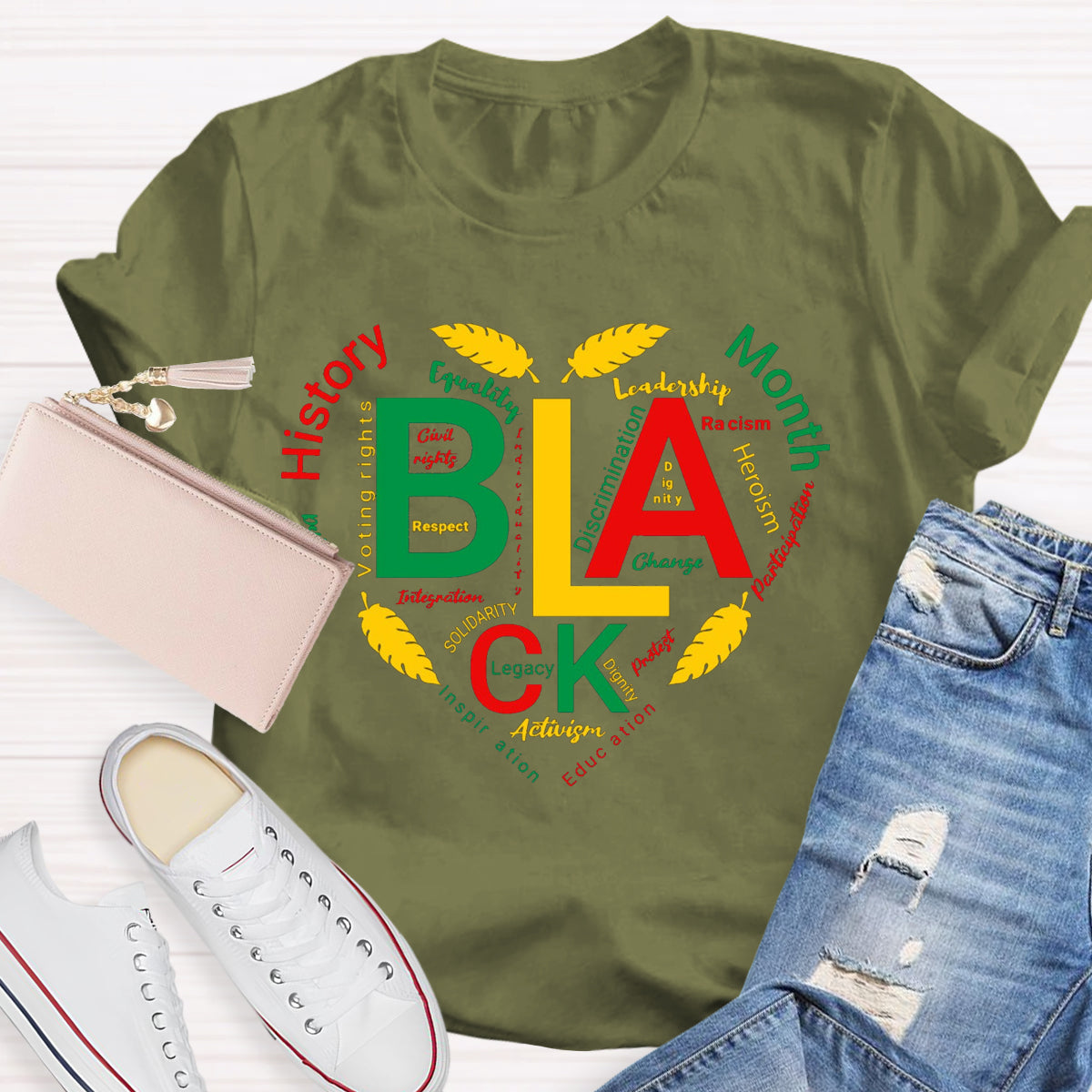 Black History Month Hearth T-Shirt