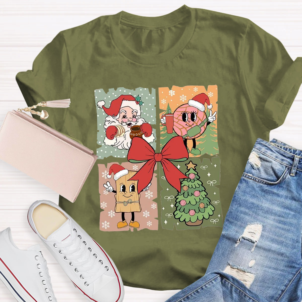 Santa Claus Christmas tree T-Shirt