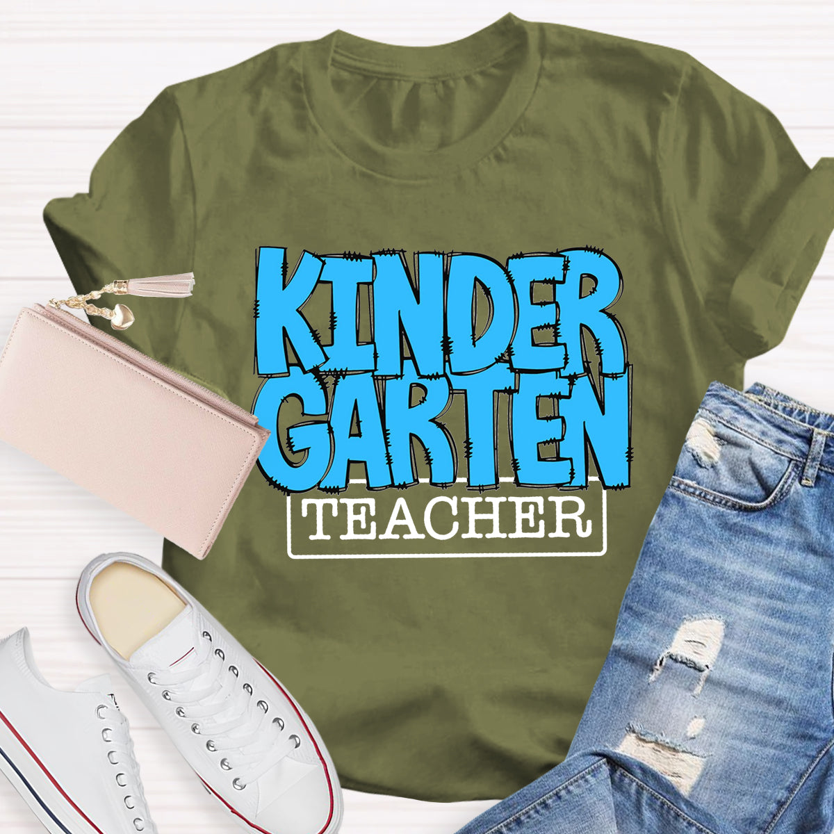 Personalized Grade Blue Printed T-Shirt