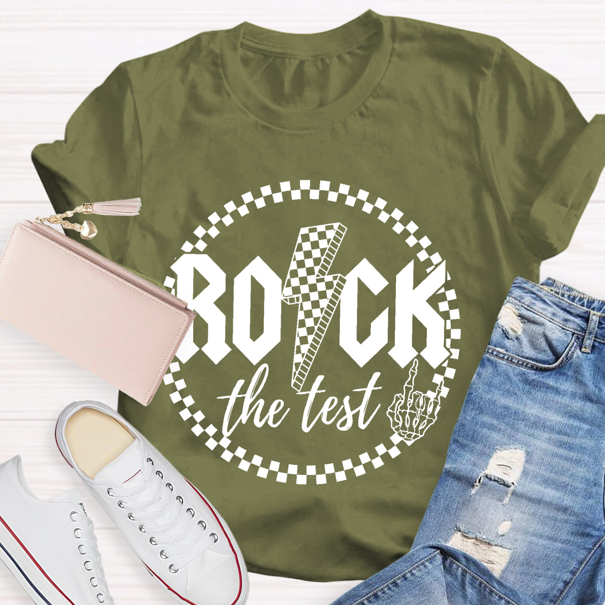 Rock The Test Teacher T-Shirt