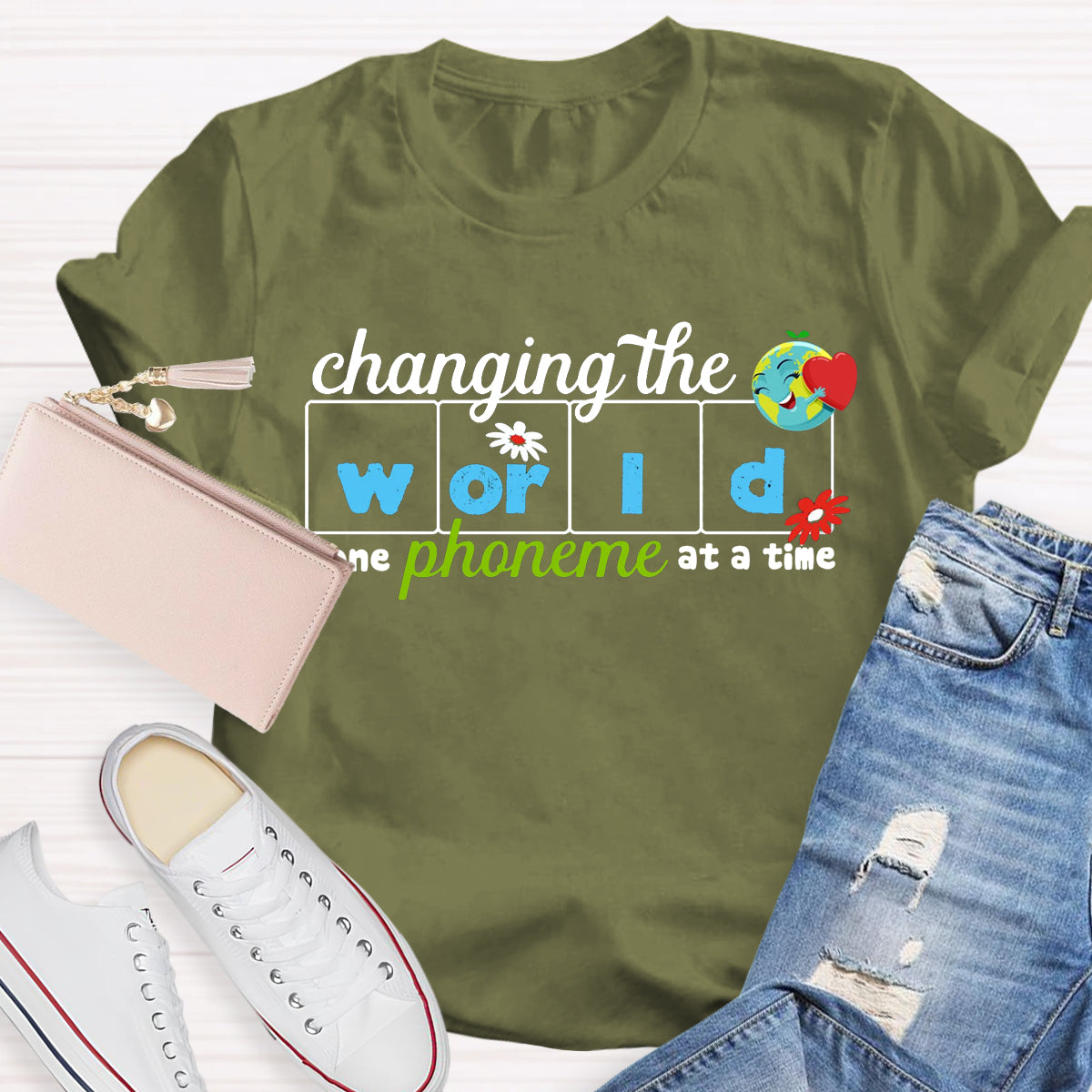 Changing The World One Phoneme At A Time Reading T-Shirt