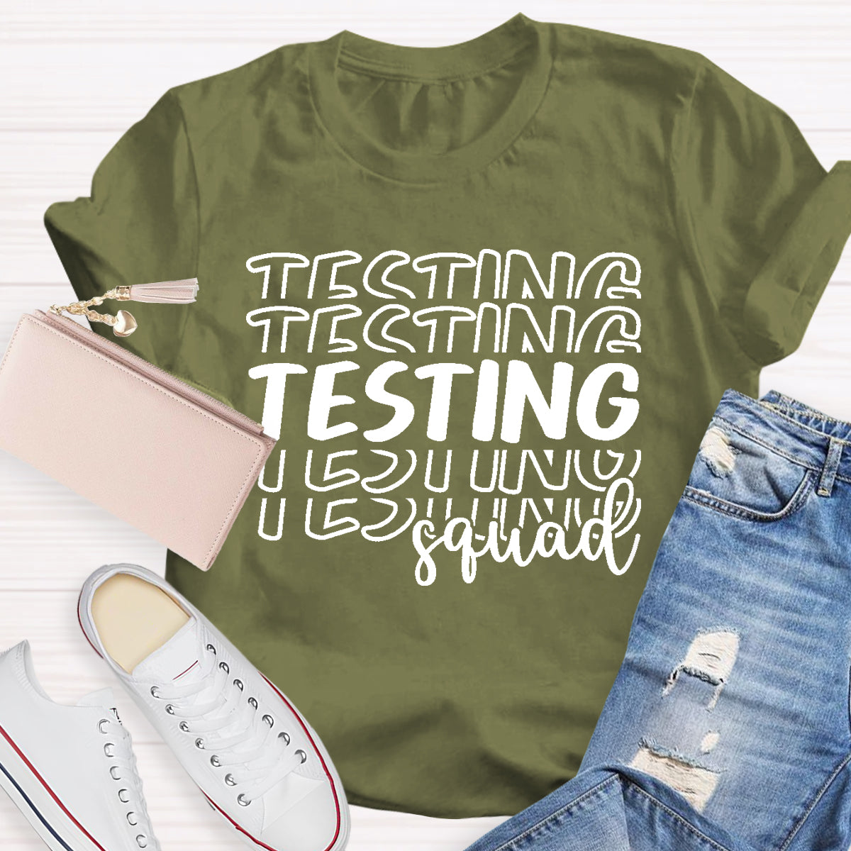 Testing Squad Teacher T-Shirt