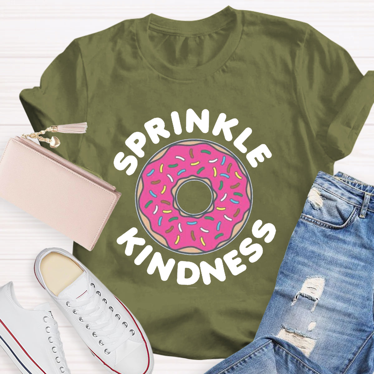 Sprinkle Kindness Funny Cute Donut T-Shirt