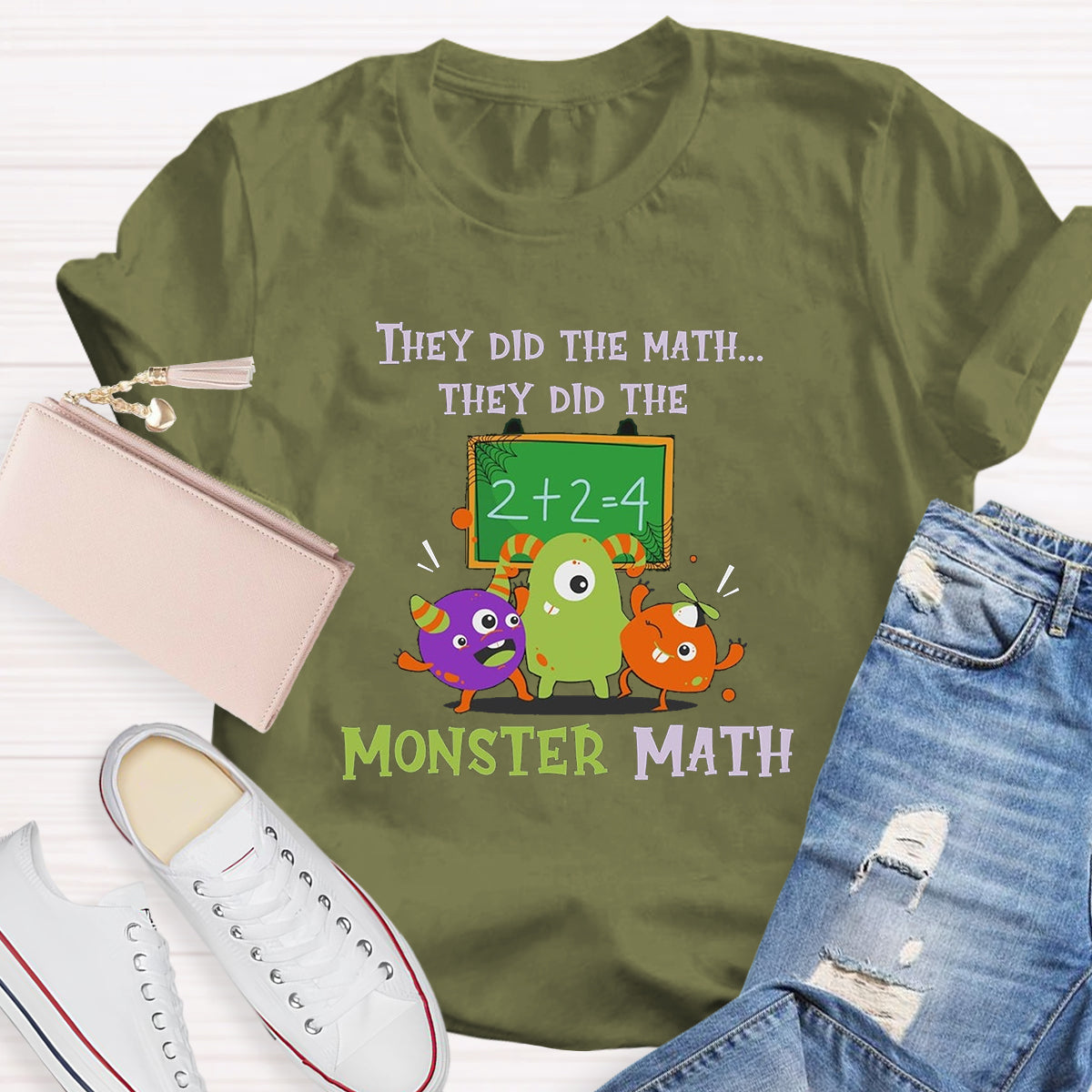 They Did The Math They Did The Monster MathTeacher T-Shirt