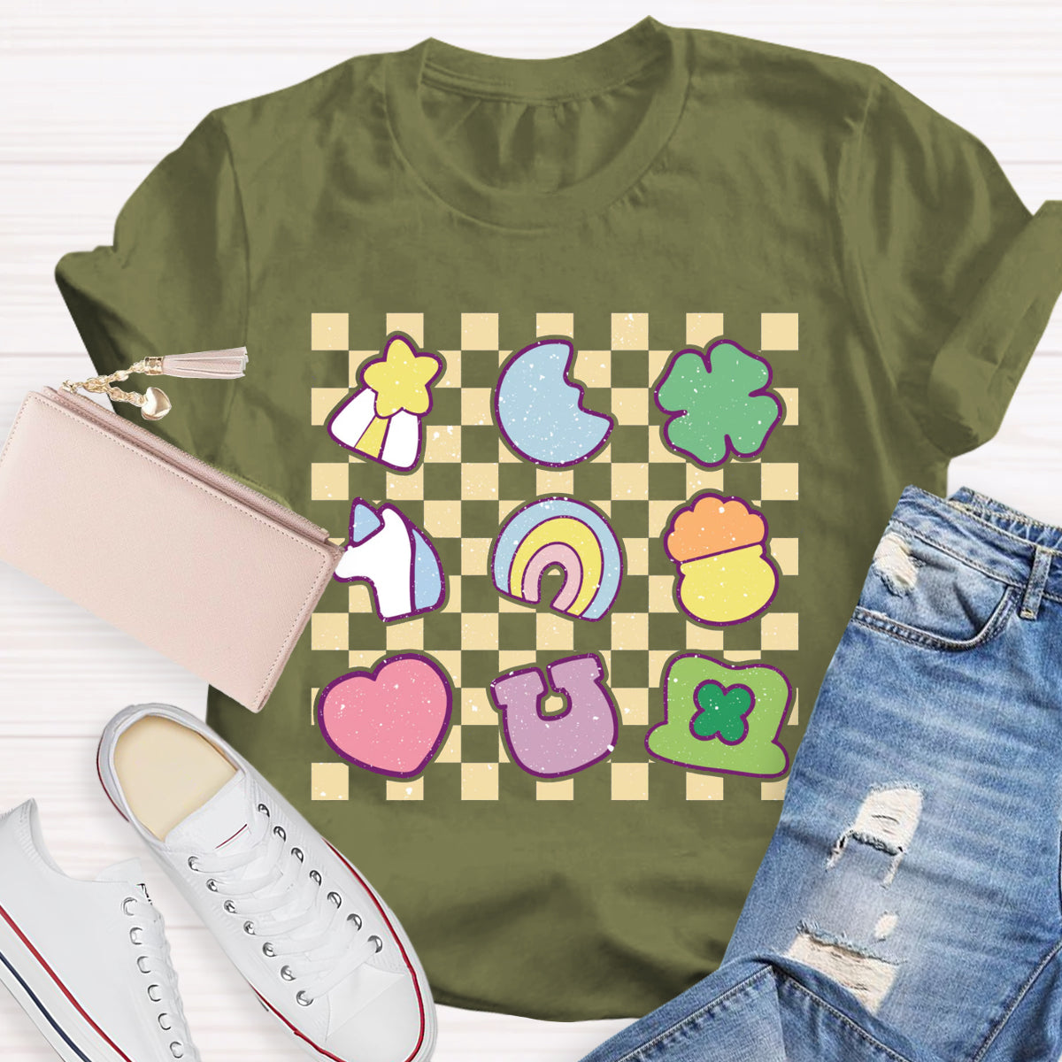 Checkered Lucky Charms T-Shirt