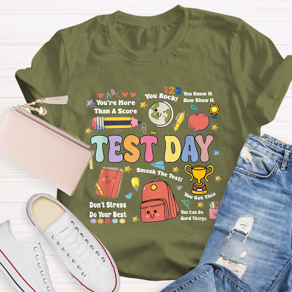 Don't Stress Do Your Best Test Day T-Shirt