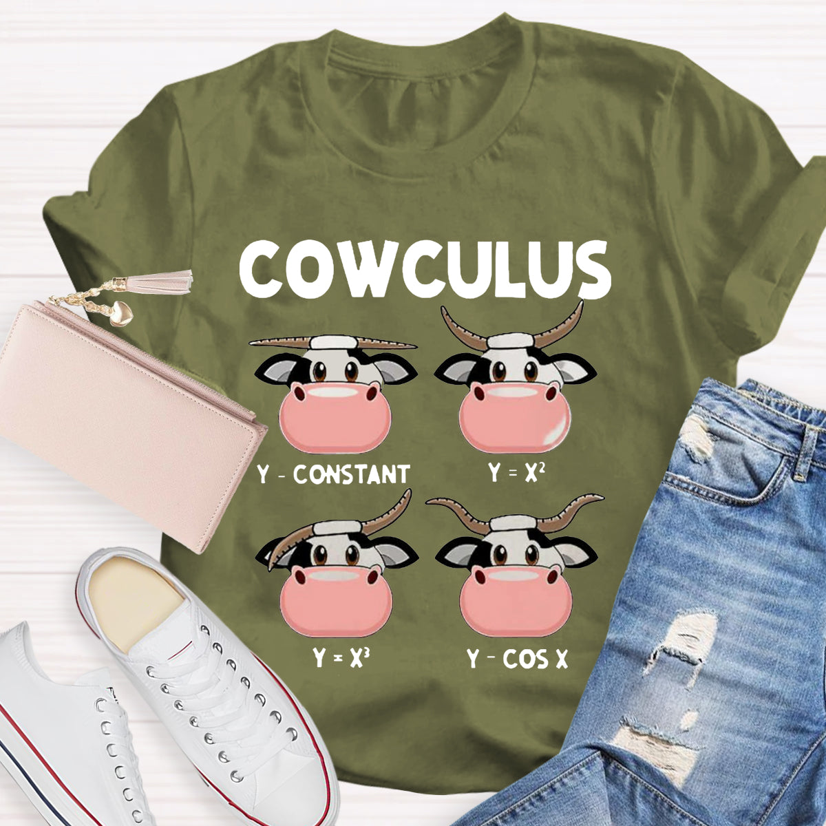 Cowculus  Math Teacher T-Shirt