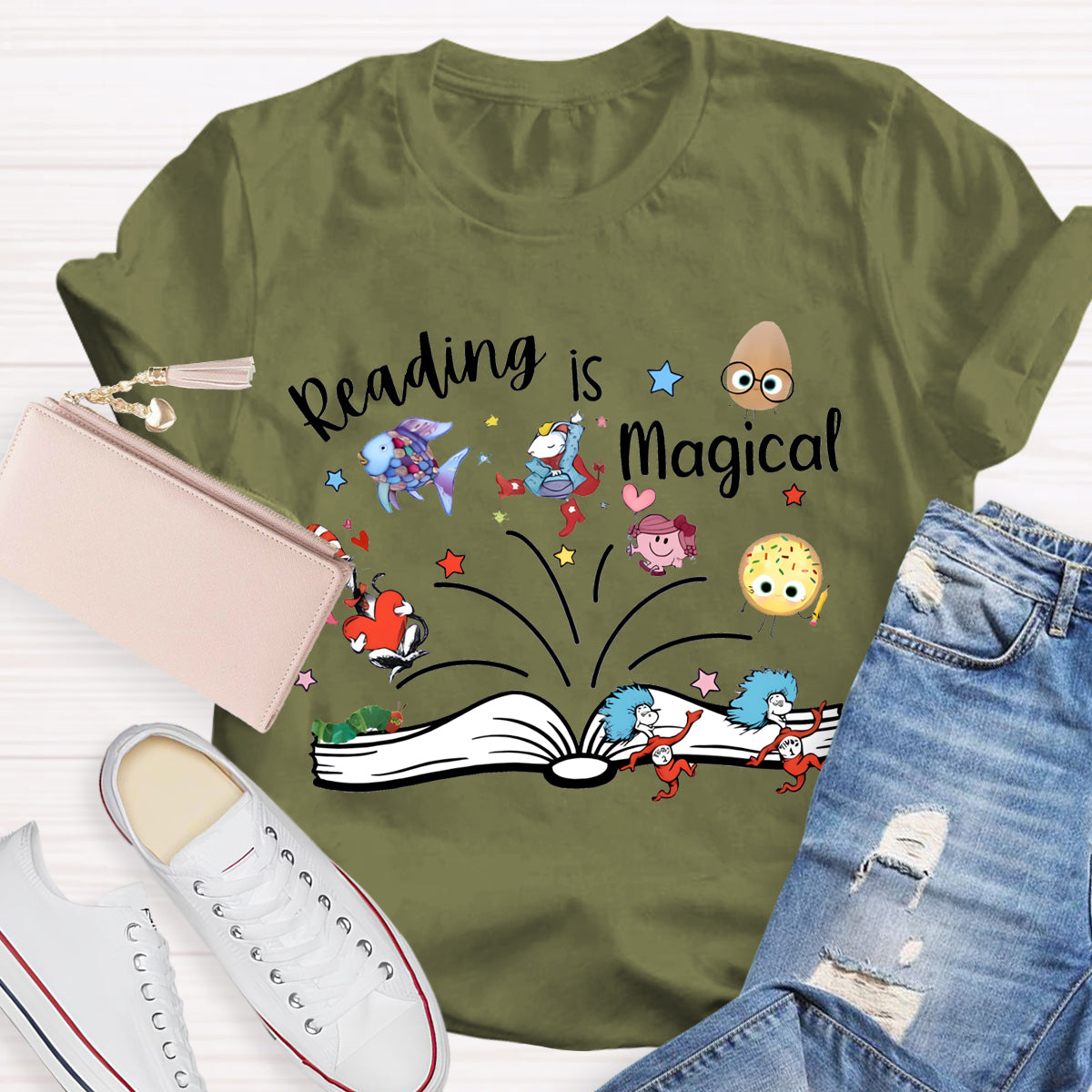 Reading Is Magical Children's Books Teacher T-Shirt