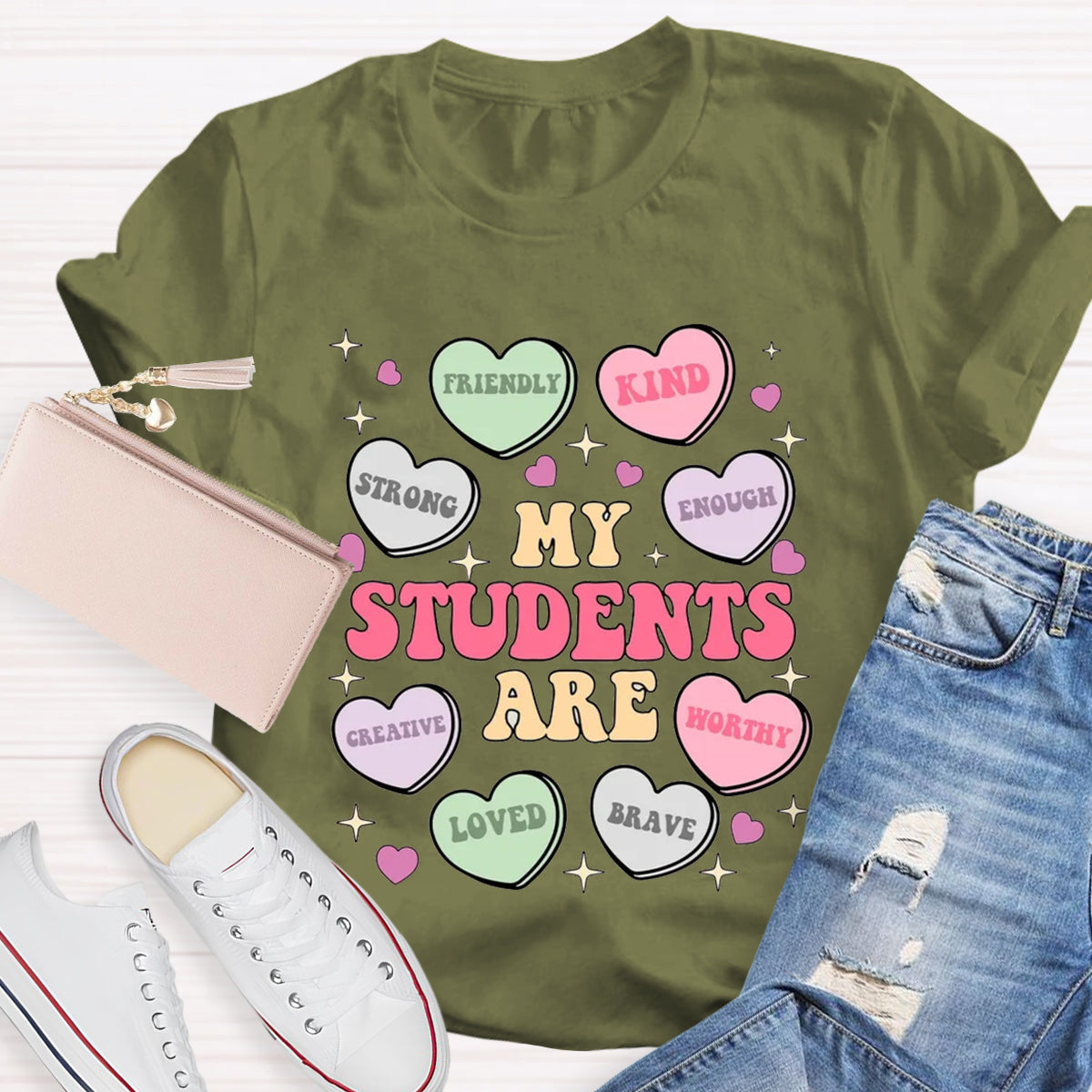 My Students Are Brave Loved Teacher T-Shirt