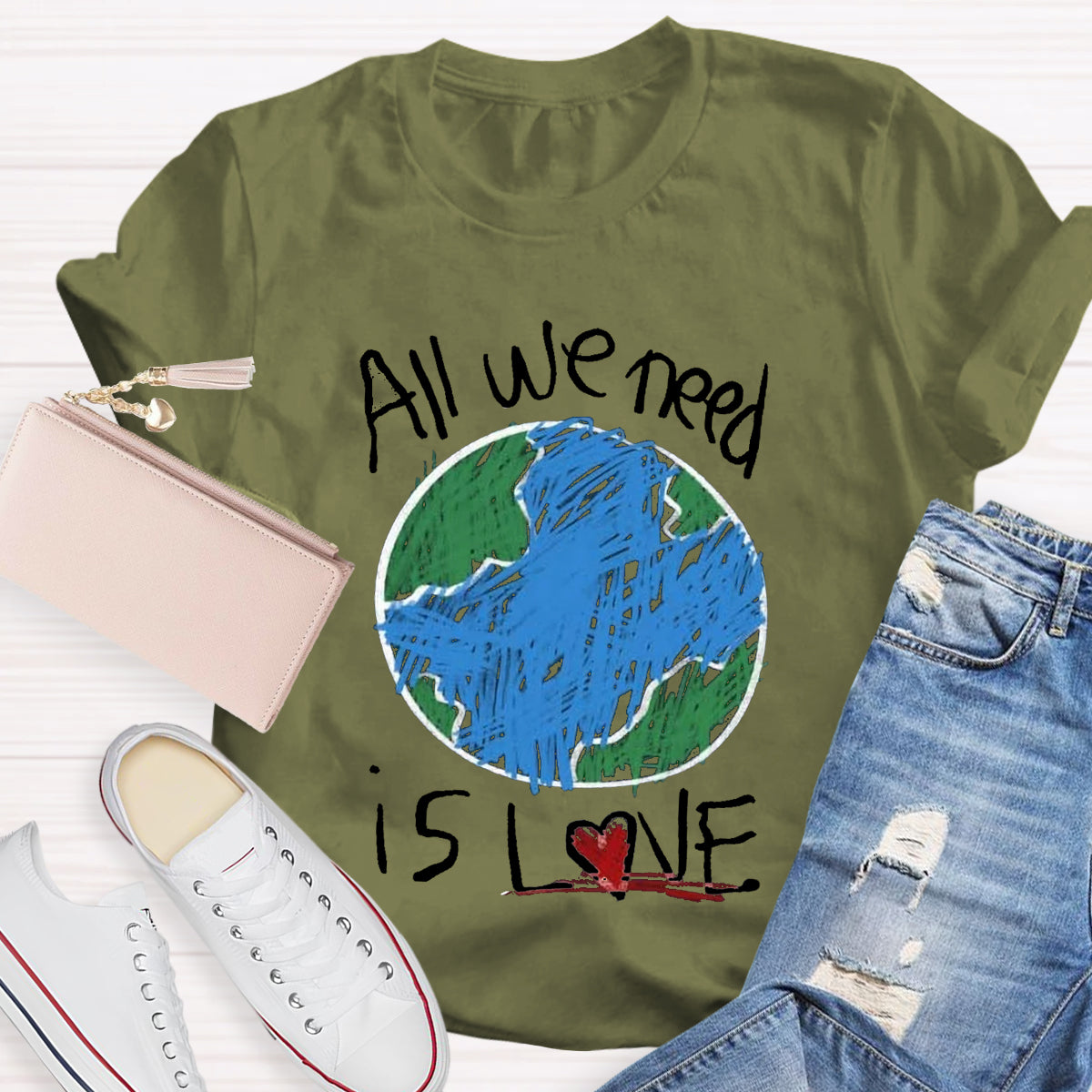 All We Need Is Love Teacher T-Shirt