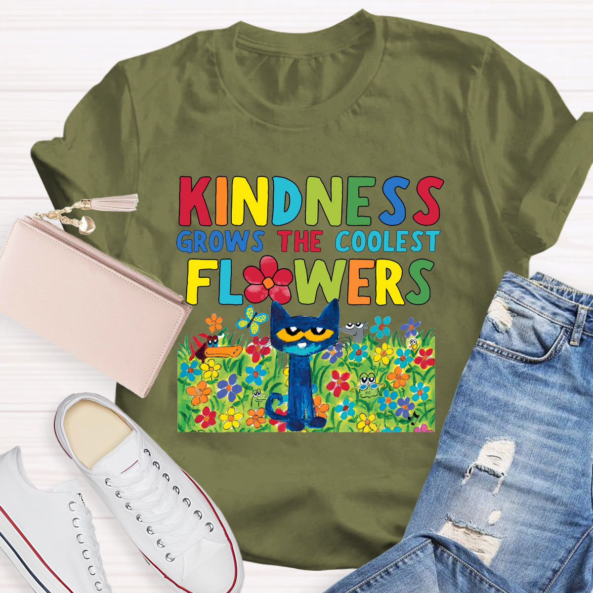 Kindness Grows The Coolest Flowers T-Shirt