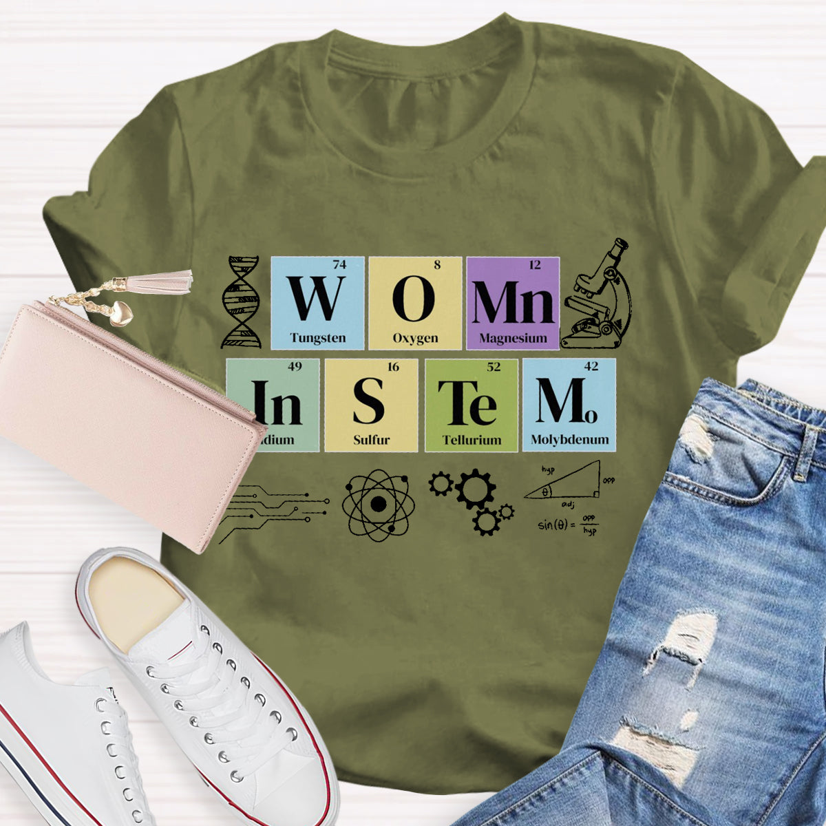 Women In Stem Teacher T-Shirt