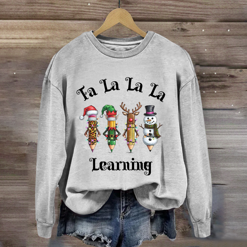 Christmas Pencil Learning Sweatshirt