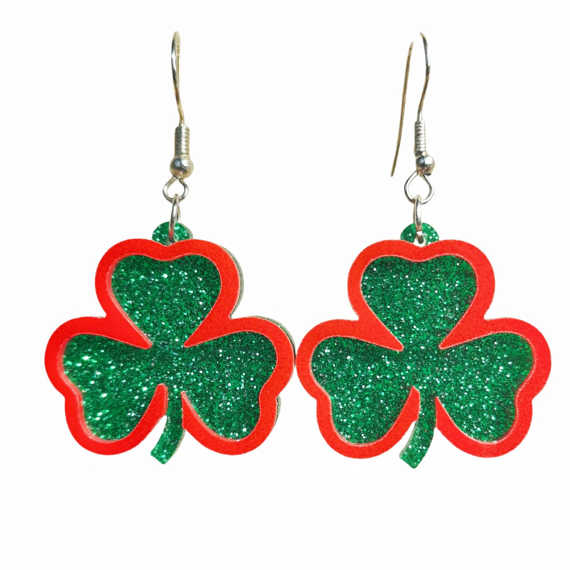 Clover Saint Patrick'S Day Clover Earrings