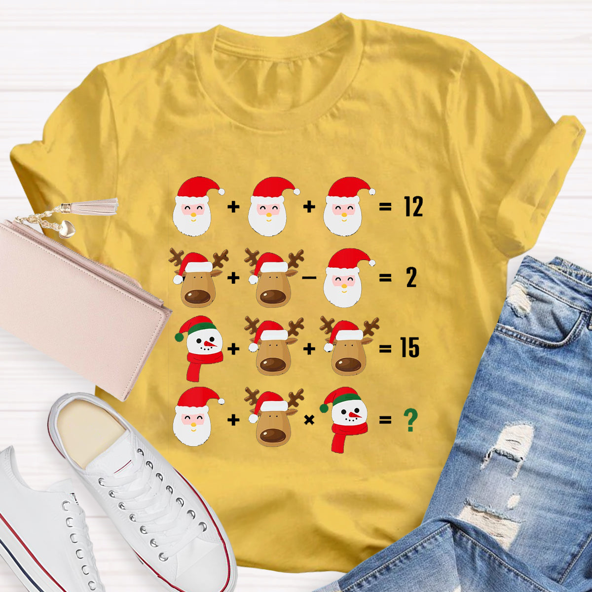 Christmas Funny Math Teacher T-Shirt