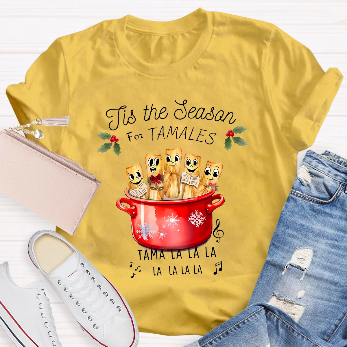 Tis The Season For Tamales Spanish Teacher T-Shirt