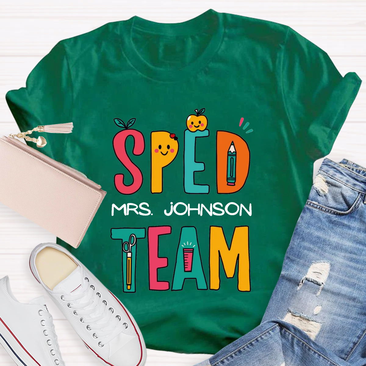 Personalized Name Of SPED Team Teacher T-Shirt