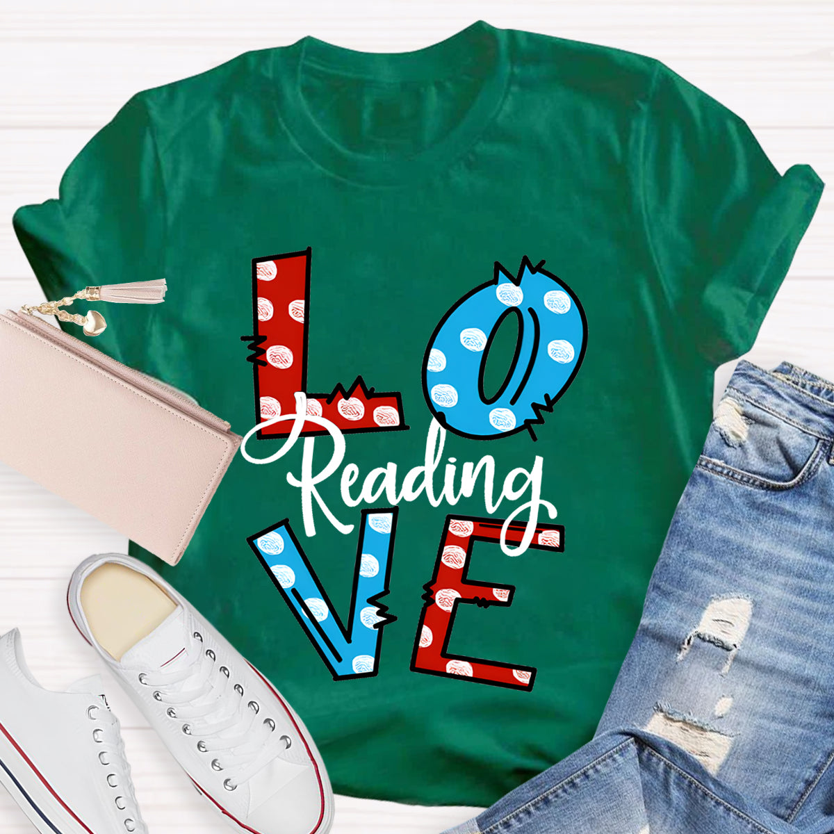 Love Reading Teacher T-Shirt