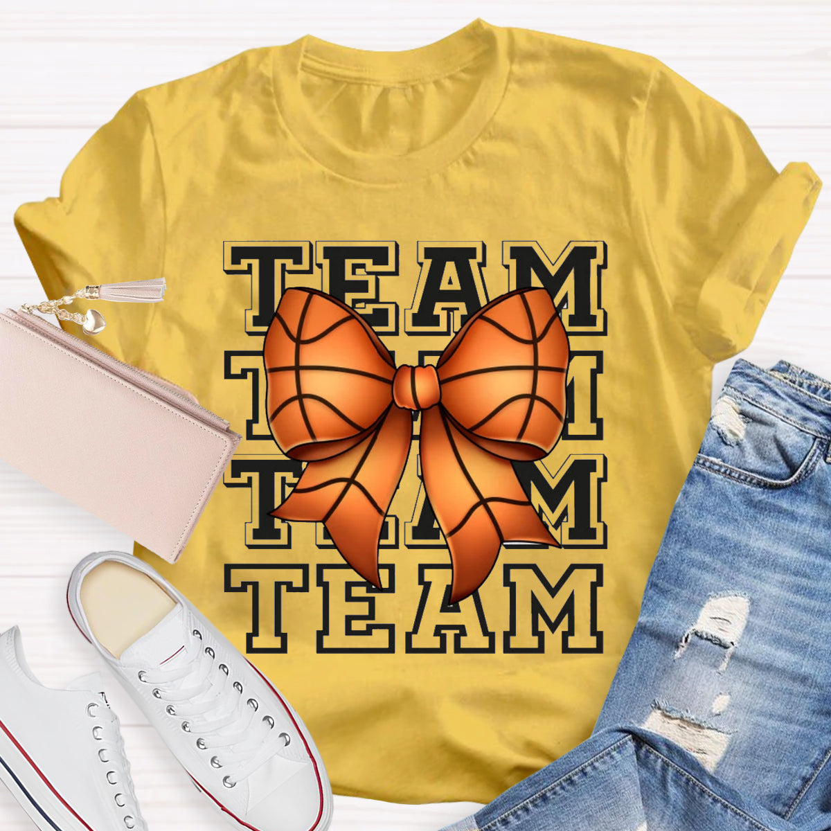 Game Day Team Bow Teacher T-Shirt