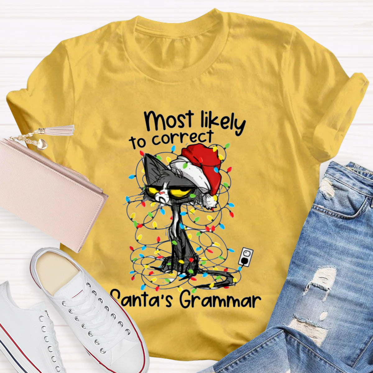 Most Likely To Correct Santa's Grammar T-Shirt