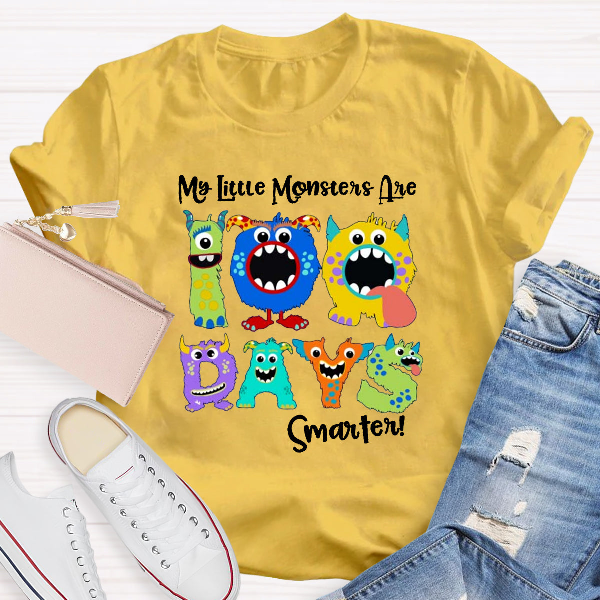 My Little Monsters 100 Days Smarter T-Shirt