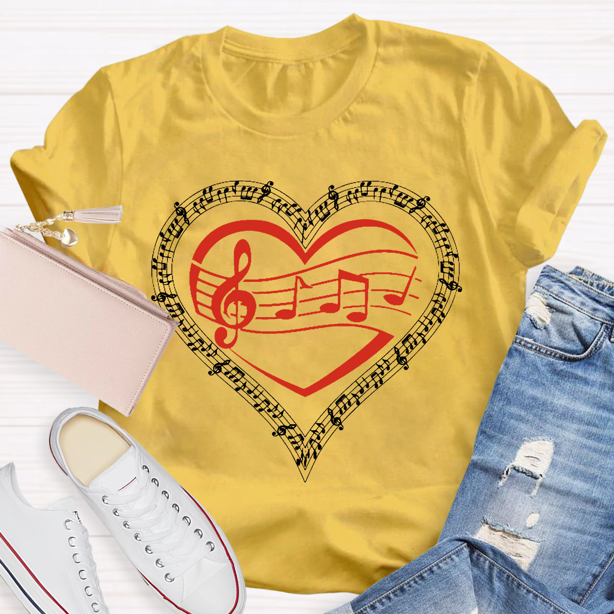 Musical Heart Teacher T-Shirt