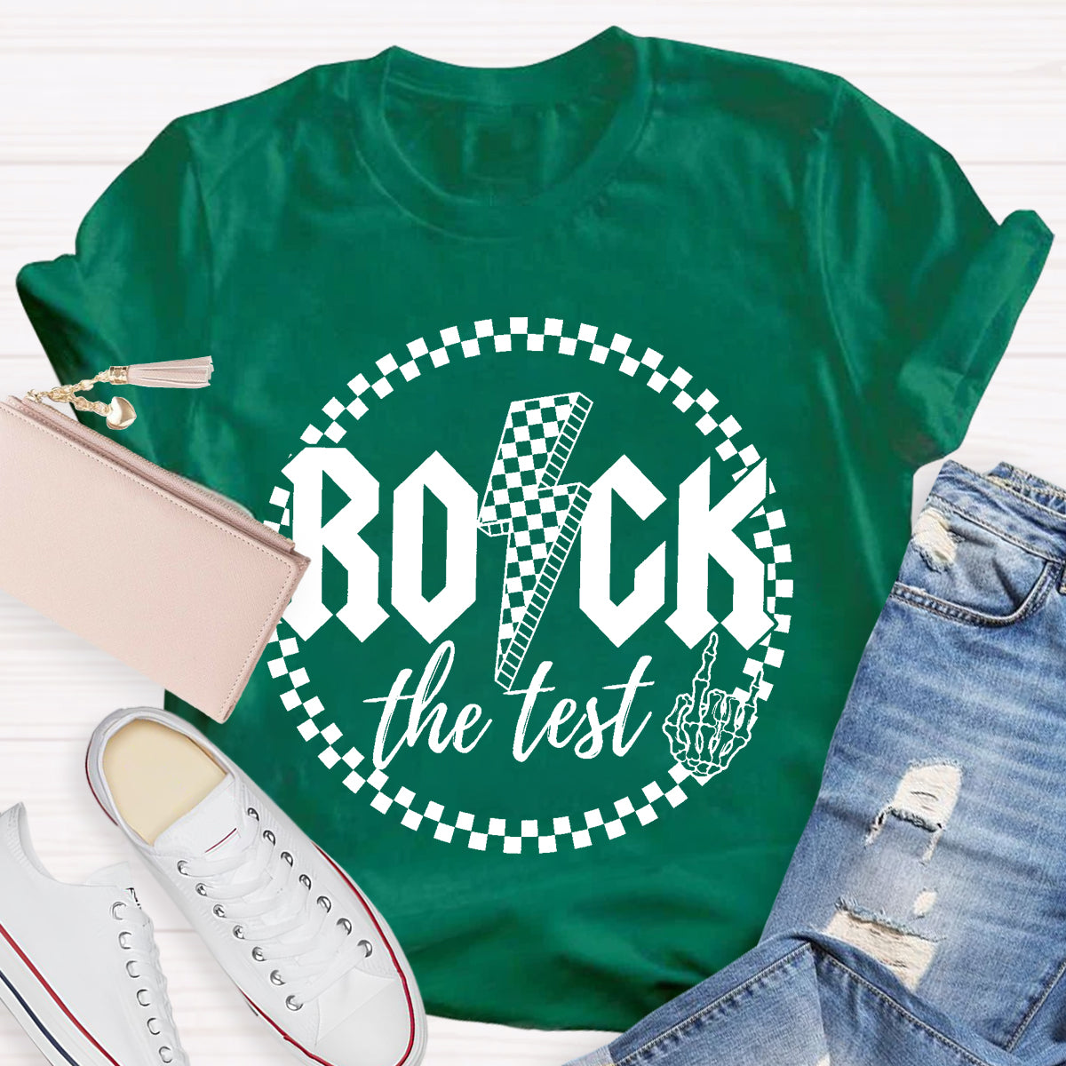 Rock The Test Teacher T-Shirt