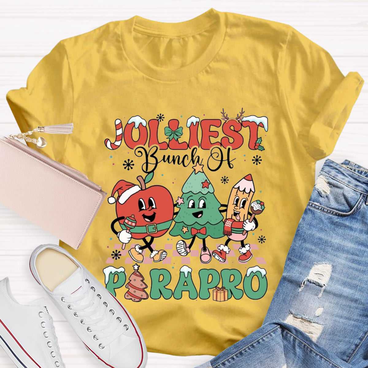 Jolliest Bunch Of Paraprofessional Teacher T-Shirt